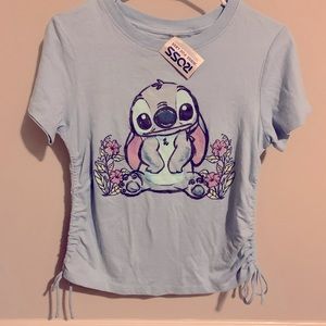 COPY - Disney Stitch T-shirt w/side ties Junior’s size Small